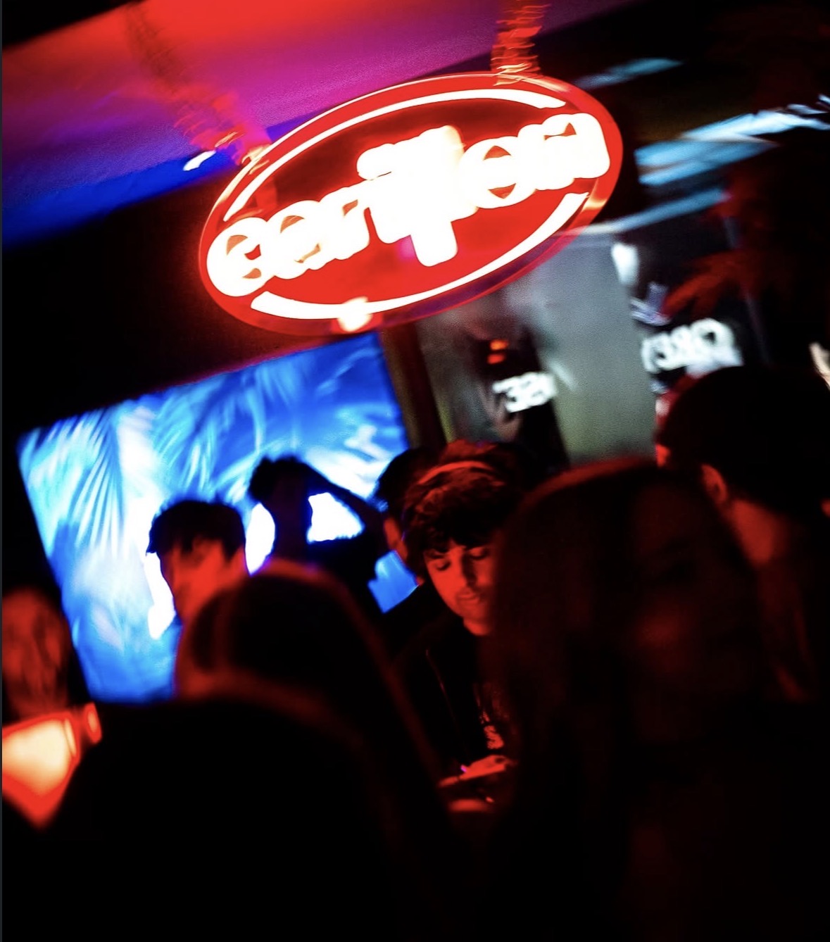 The CARILLON sign above the dancefloor